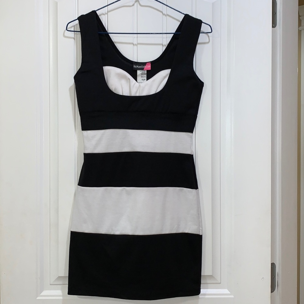 Striped bustier dress